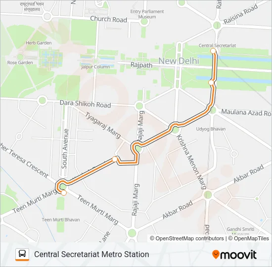 PM-SANGRAHALAYA-LINK-SERVICE-CENTRAL-SECRETARIAT  Line Map