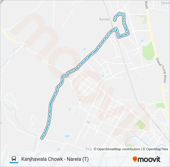 708 Bus Line Map