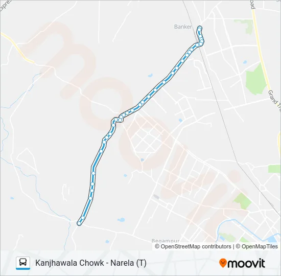 708 Bus Line Map