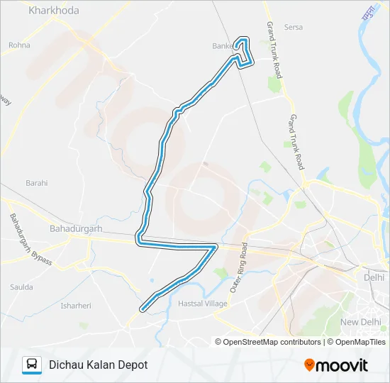 708 Bus Line Map