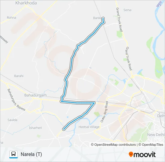 708 Bus Line Map