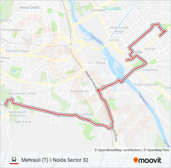 34 Bus Line Map
