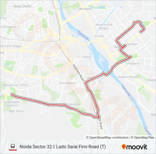 34 Bus Line Map