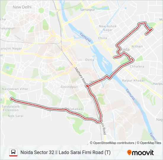 34 Bus Line Map