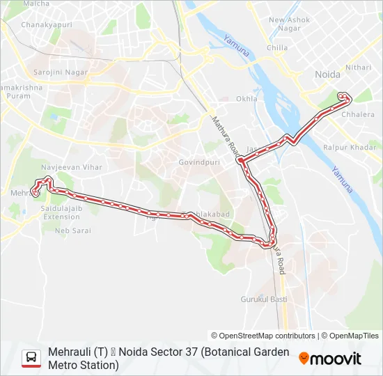 34 Bus Line Map