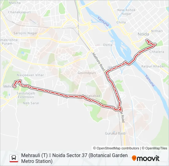 34 Bus Line Map