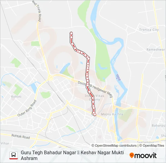61 Bus Line Map