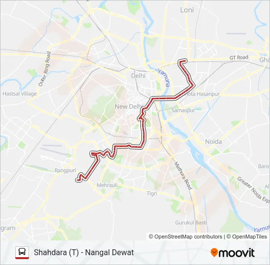 623 Bus Line Map