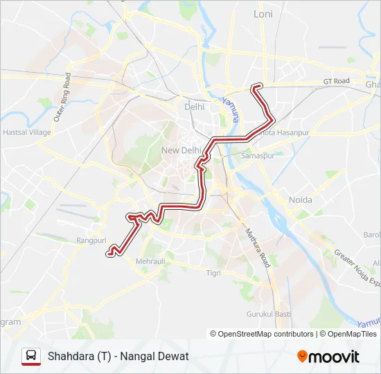 623 Bus Line Map