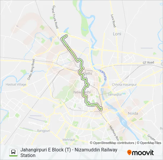 19 Bus Line Map