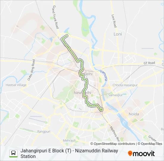 19 Bus Line Map