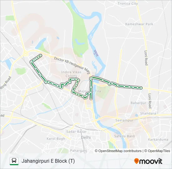 333 Bus Line Map