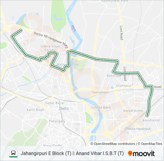 333 Bus Line Map