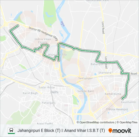 333 Bus Line Map