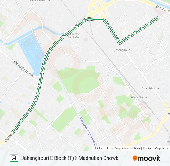 891 Bus Line Map
