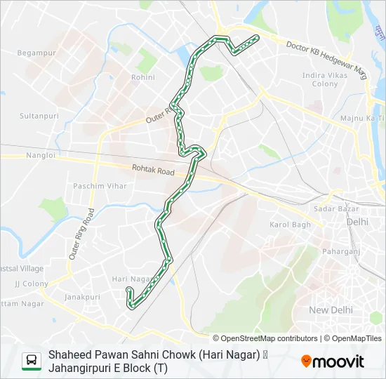 891 Bus Line Map