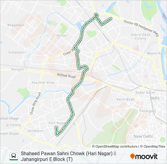 891 Bus Line Map