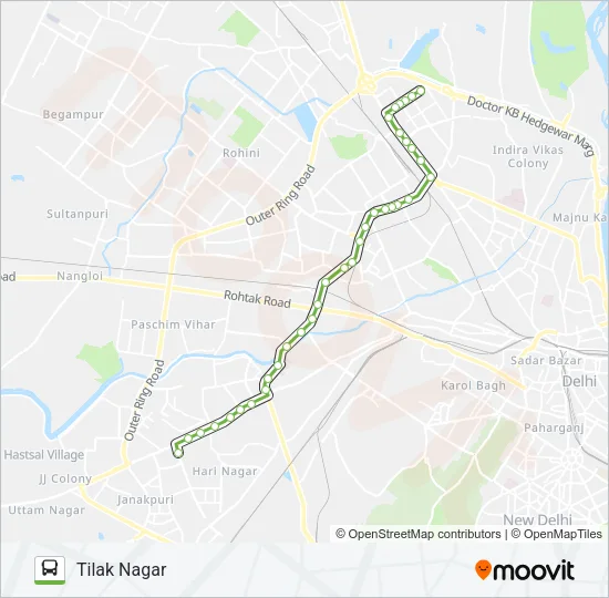 861A Bus Line Map