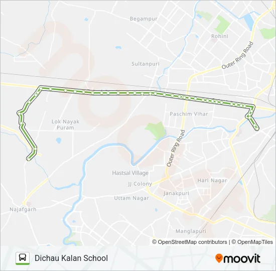 934A Bus Line Map