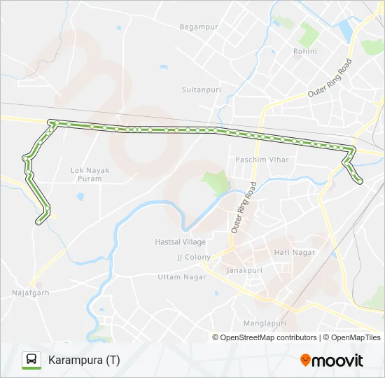 934A Bus Line Map