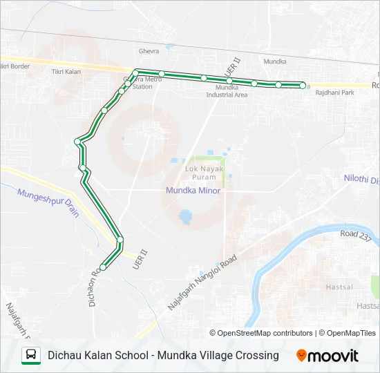 934A Bus Line Map