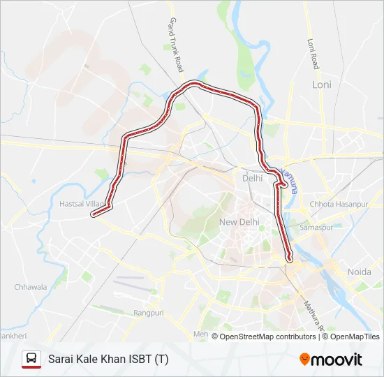 BY PASS EXPRESS Bus Line Map