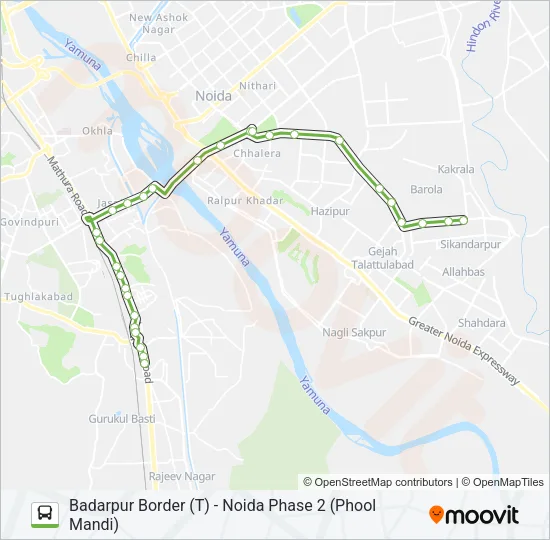 8 Bus Line Map