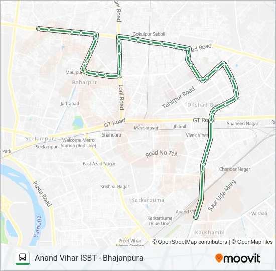 33 Bus Line Map