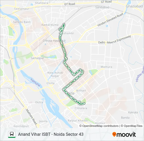 33 Bus Line Map