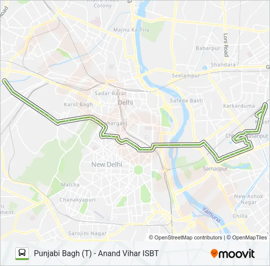 85 Bus Line Map