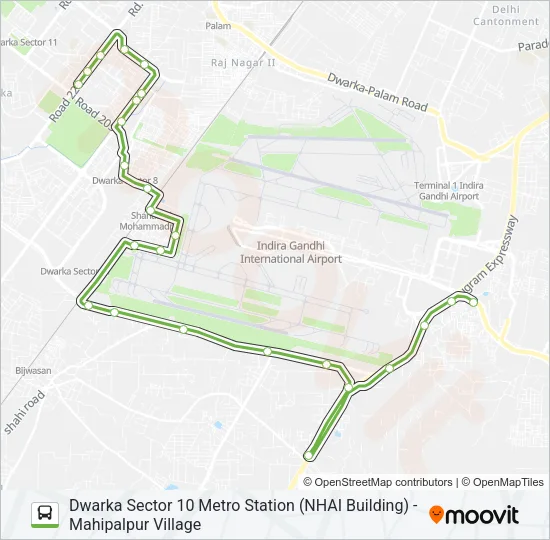 DW-2 Bus Line Map