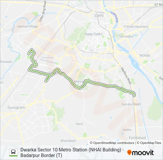 DW-2 Bus Line Map
