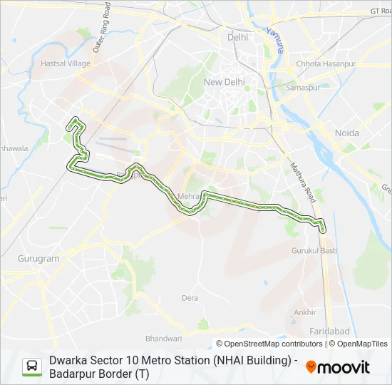 DW-2 Bus Line Map