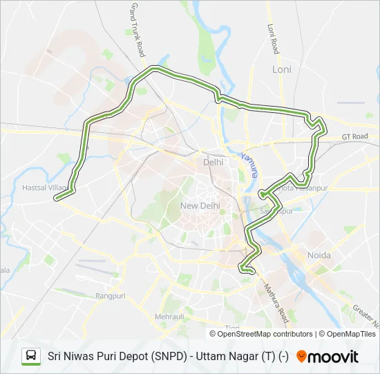 OMS (-) Bus Line Map