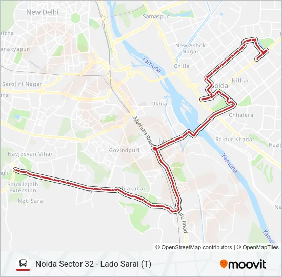 34 Bus Line Map