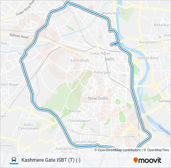 TMS (-) Bus Line Map