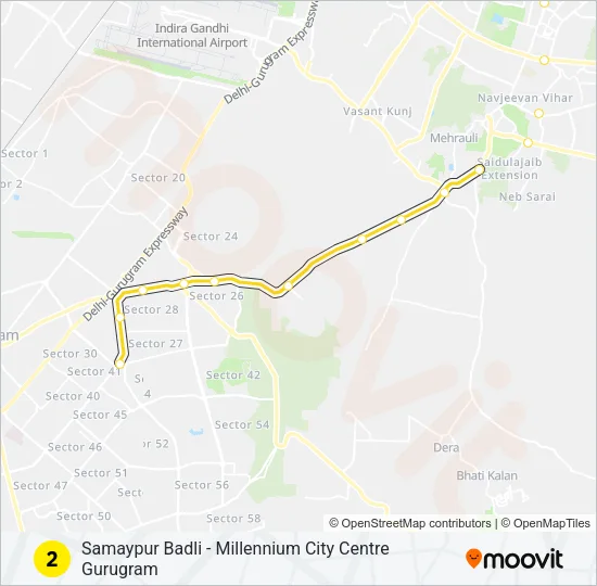 2 Metro Line Map