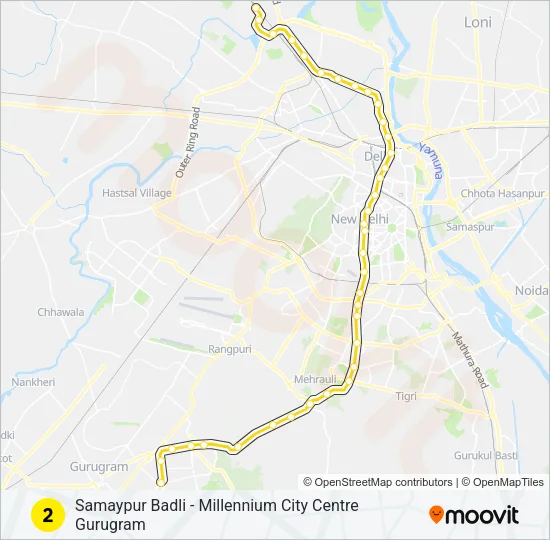 2 Metro Line Map