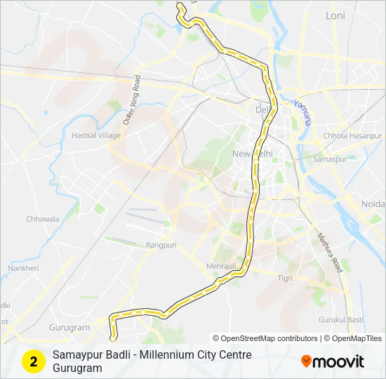 2 Metro Line Map
