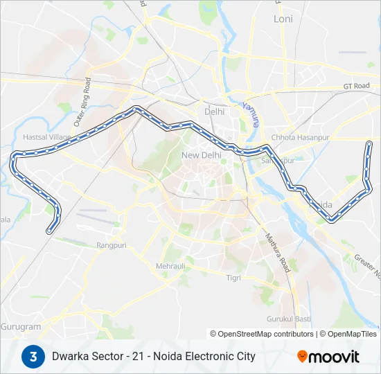 3 Metro Line Map