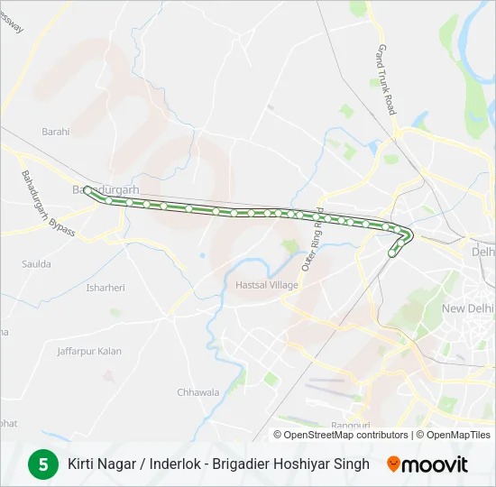 5 Metro Line Map