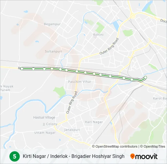 5 Metro Line Map