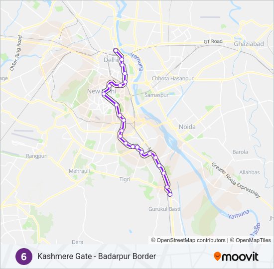 6 Metro Line Map