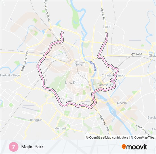 7 Metro Line Map