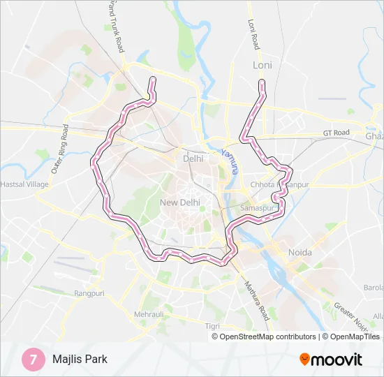 7 Metro Line Map