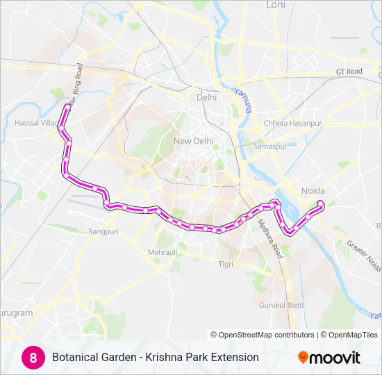 8 Metro Line Map