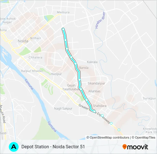 (A) Metro Line Map
