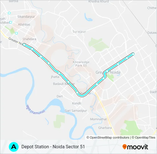 (A) Metro Line Map