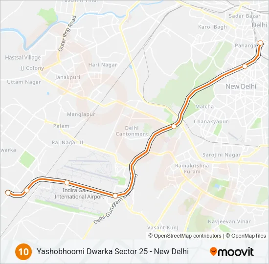 10 Metro Line Map