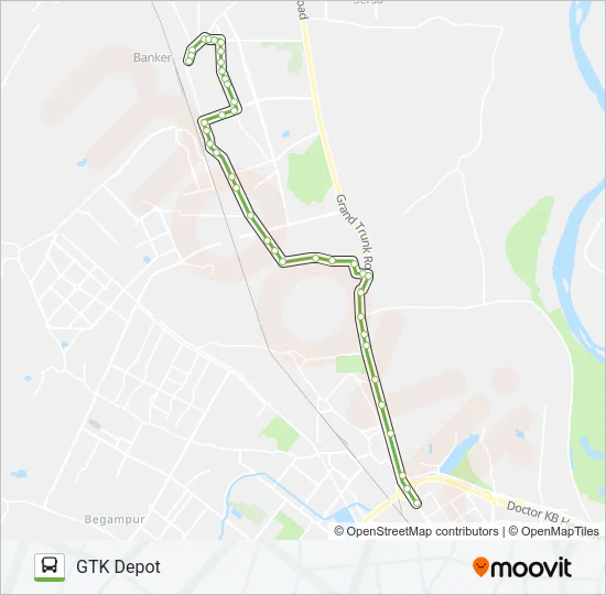 103 Bus Line Map